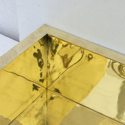 Smooth Unlacquered Brass Farmhouse Kitchen Sink | Double Drain
