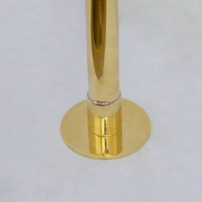 Solid Brass Deck-Mount Kitchen Bib Taps – Double Pillar Faucet Set for Hot & Cold Water