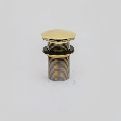 Solid Brass Drain, Push Up Button