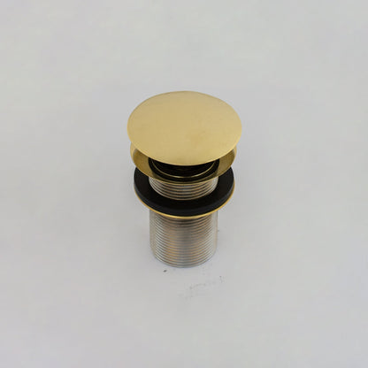 Solid Brass Drain, Push Up Button