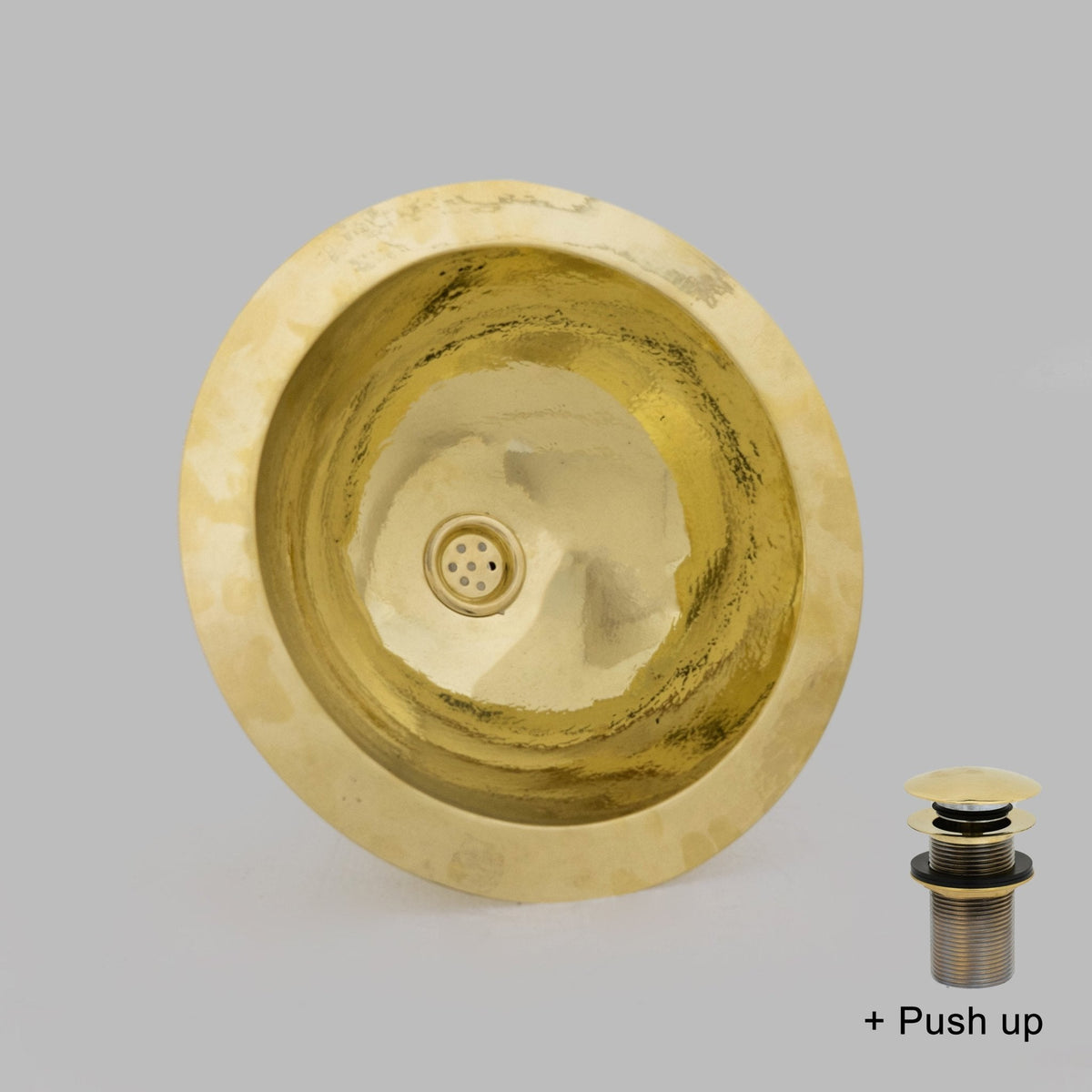 Solid Brass Hammered Sink, Bathroom Sink, Powder Room Sink, Handmade Undermount Sink