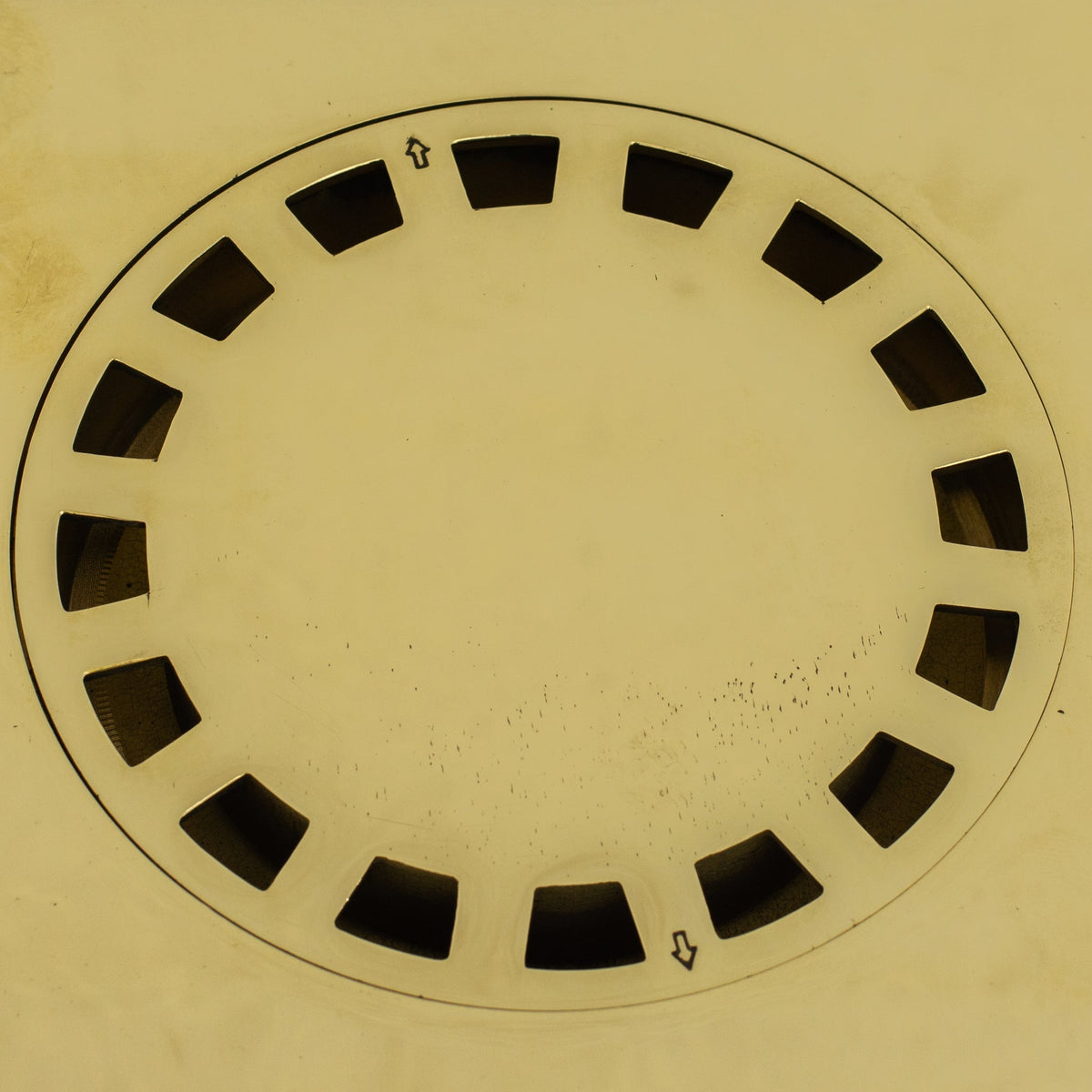 Solid Brass Square Floor Drain | Smooth Style | Unlacquered Shower Drain