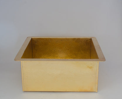 Solid Brass Undermount Hammered Sink | Kitchen Bar Sink