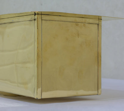 Solid Brass Undermount Sink | Compact Rectangular Small Kitchen Sink | With Strainer