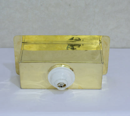 Solid Brass Undermount Sink | Compact Rectangular Small Kitchen Sink | With Strainer