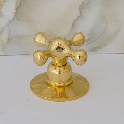 Unlacquered Brass 3-Hole Kitchen Faucet | Kitchen Sink Faucet Swivel Spout