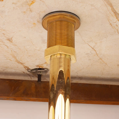 Unlacquered Brass Floor-Mounted S-Trap | Exposed Plumbing Kit