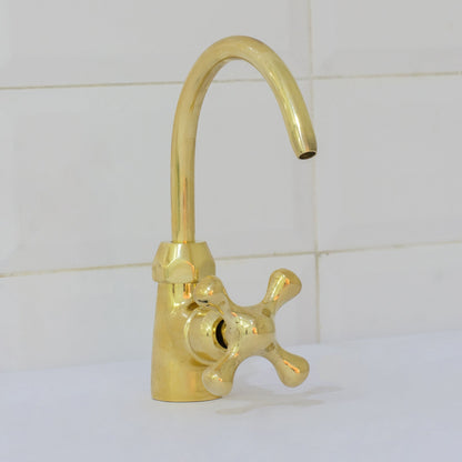 Unlacquered Brass Kitchen Water Dispenser, Cold Water Faucet, Water Filter Faucet, Small Sink Faucet