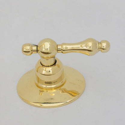 Unlacquered Brass Widespread Kitchen Faucet, Solid Brass 3-Holes Deck Mount Faucet, Simple Cross Handles
