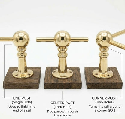 Solid Brass Gallery Rail – Handmade Cabinet & Shelf Brass Railings