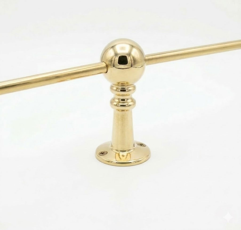 Solid Brass Gallery Rail – Handmade Cabinet & Shelf Brass Railings
