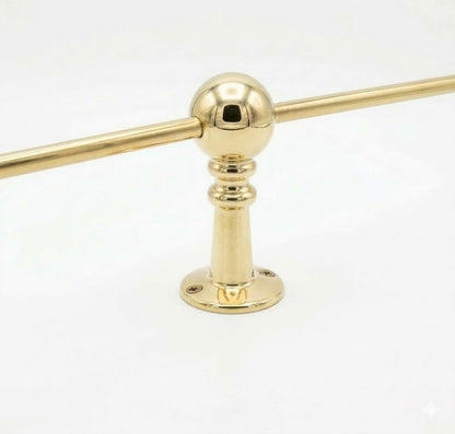 Solid Brass Gallery Rail for Kitchen Shelves & Mantels