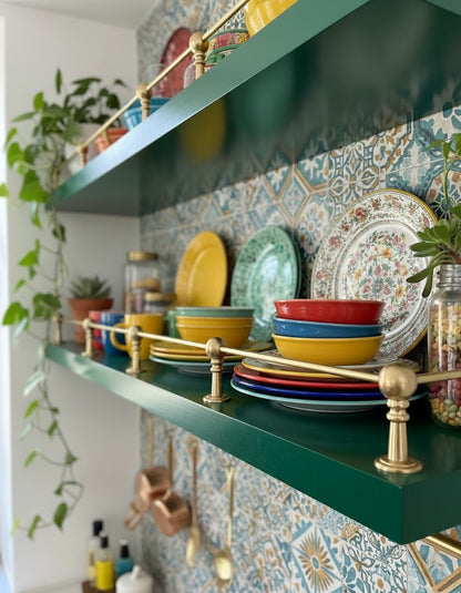 Solid Brass Gallery Rail – Handmade Cabinet & Shelf Brass Railings