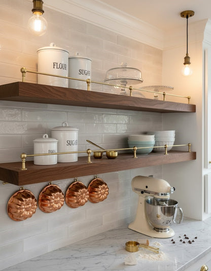 Solid Brass Gallery Rail – Handmade Cabinet & Shelf Brass Railings