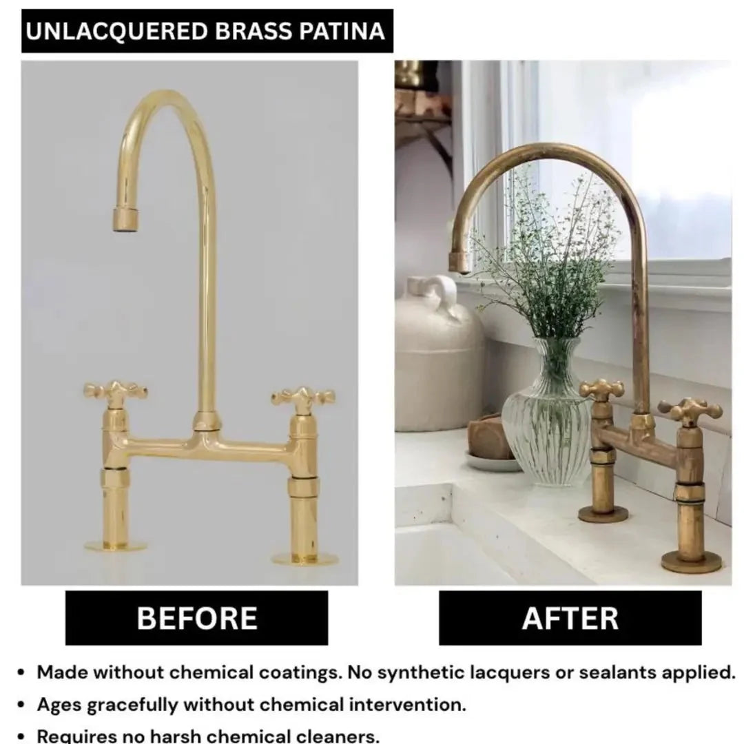 Verdeau - Unlacquered Bridge Kitchen Faucet