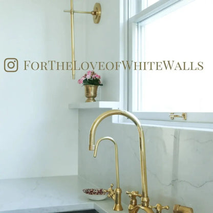 Verdeau - Unlacquered Bridge Kitchen Faucet