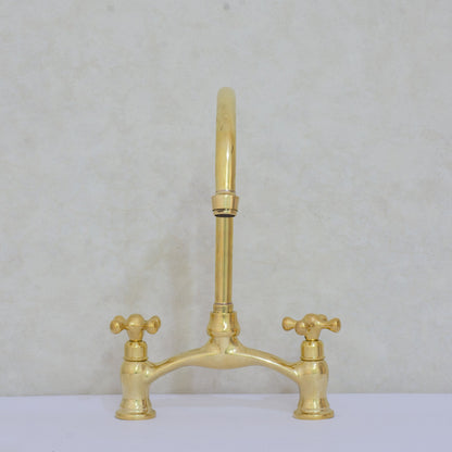 Verdeau - Unlacquered Bridge Kitchen Faucet