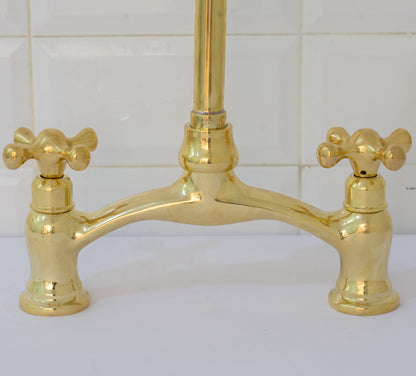 Verdeau - Unlacquered Bridge Kitchen Faucet
