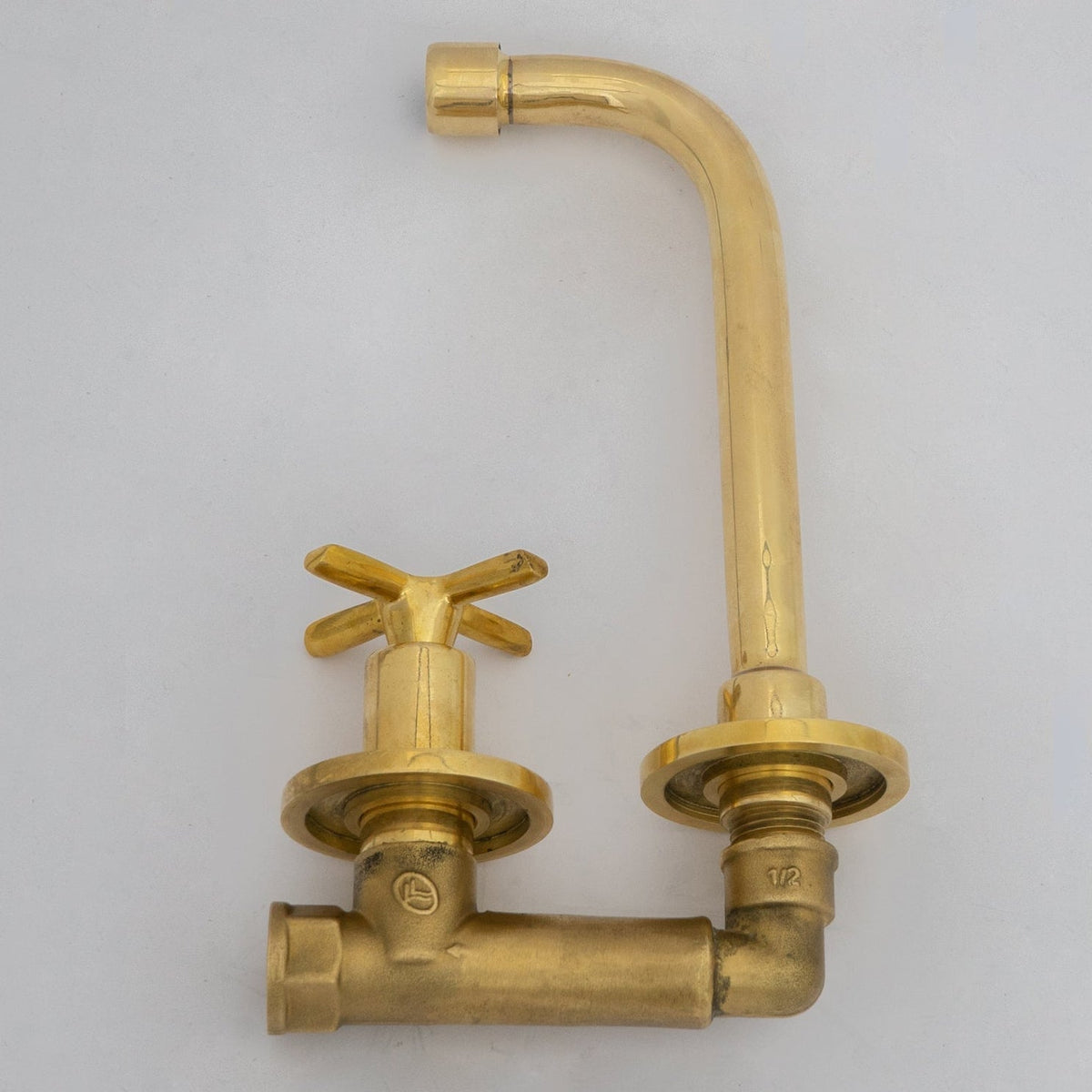 Wall Mount Cold Faucet, Unlacquered Brass Wall Mount Cold Water Tap