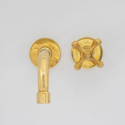 Wall Mount Cold Faucet, Unlacquered Brass Wall Mount Cold Water Tap