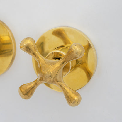 Wall Mount Cold Faucet, Unlacquered Brass Wall Mount Cold Water Tap