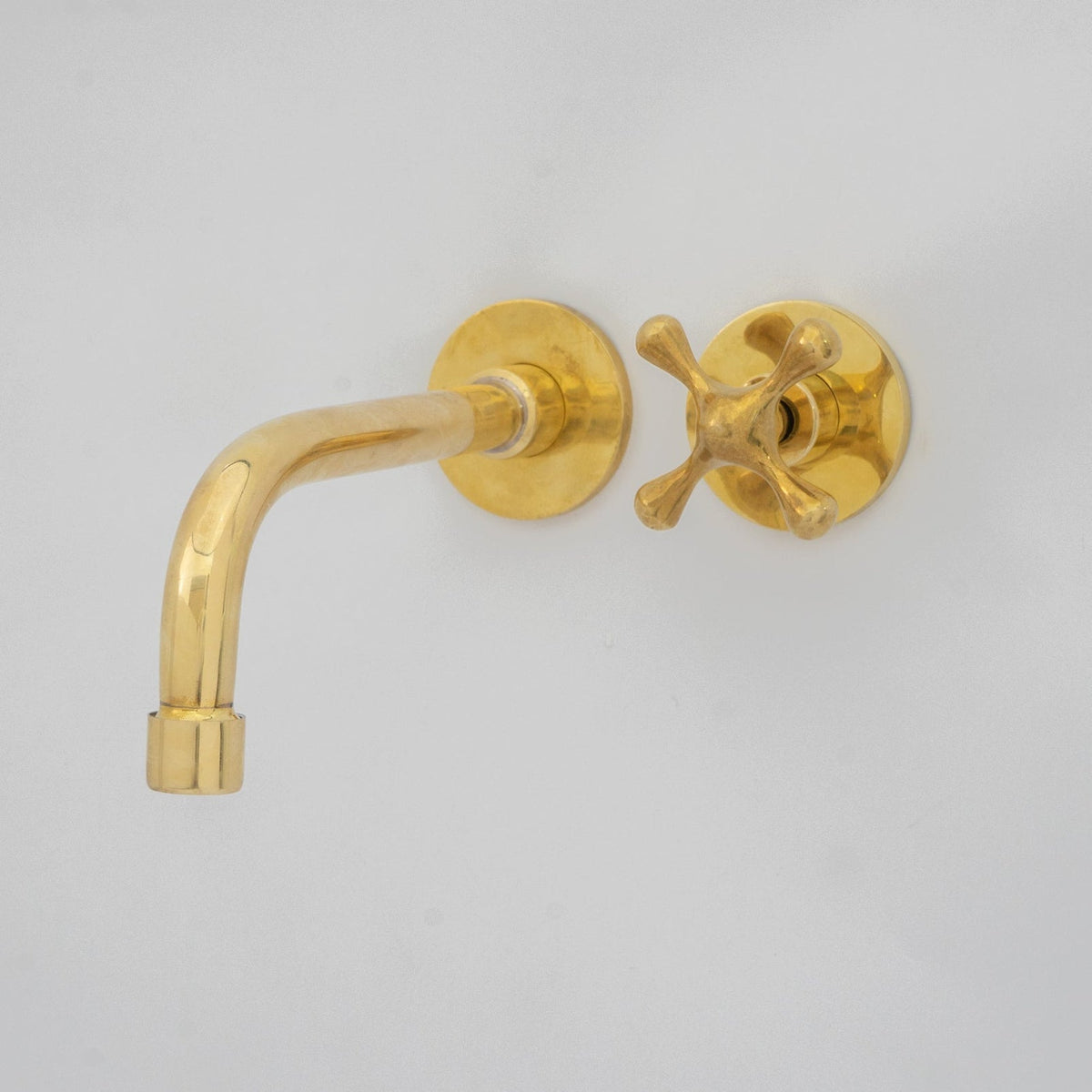 Wall Mount Cold Faucet, Unlacquered Brass Wall Mount Cold Water Tap