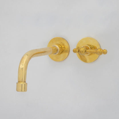 Wall Mount Cold Faucet, Unlacquered Brass Wall Mount Cold Water Tap
