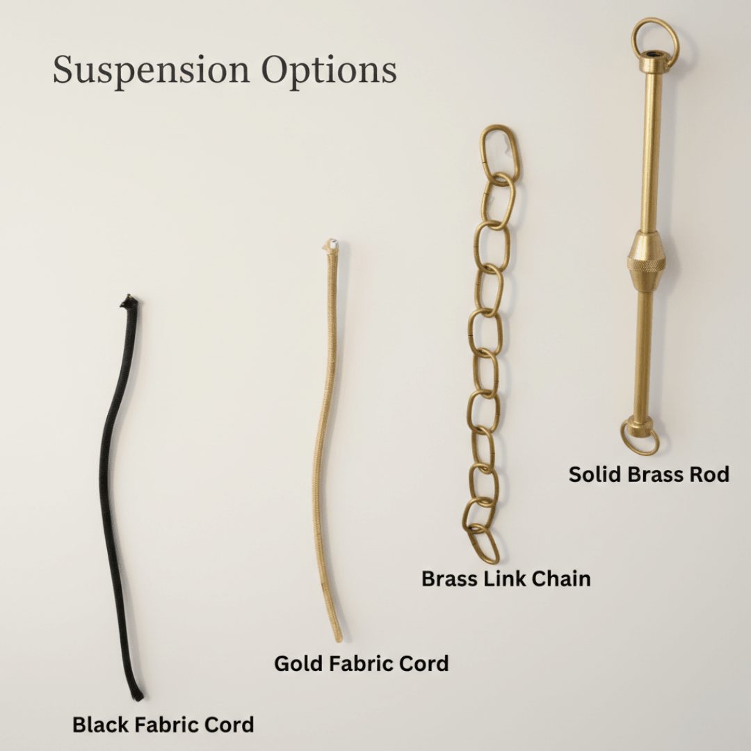 Brushed Brass Flared Dome Pendant Light - Hand-Finished Moroccan Brass Pendant