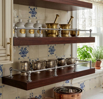 Solid Brass Gallery Rail in Polished Chrome Finish