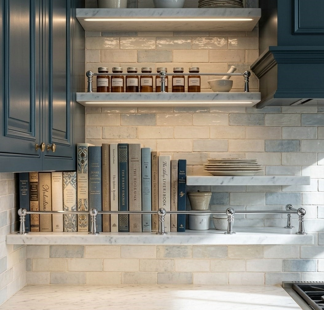 Solid Brass Gallery Rail in Polished Chrome Finish