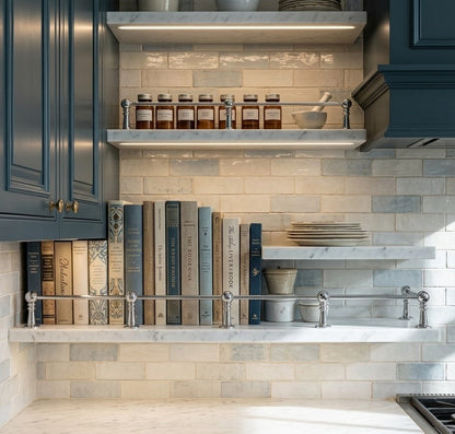 Solid Brass Gallery Rail in Polished Chrome Finish