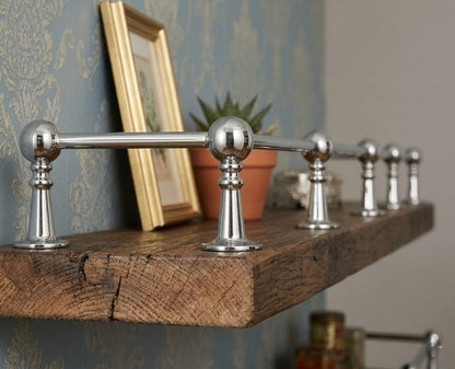 Solid Brass Gallery Rail in Polished Chrome Finish
