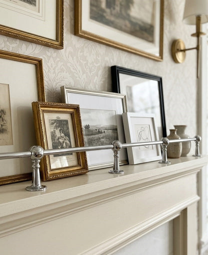 Solid Brass Gallery Rail in Polished Chrome Finish