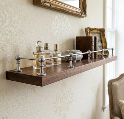 Solid Brass Gallery Rail in Polished Chrome Finish